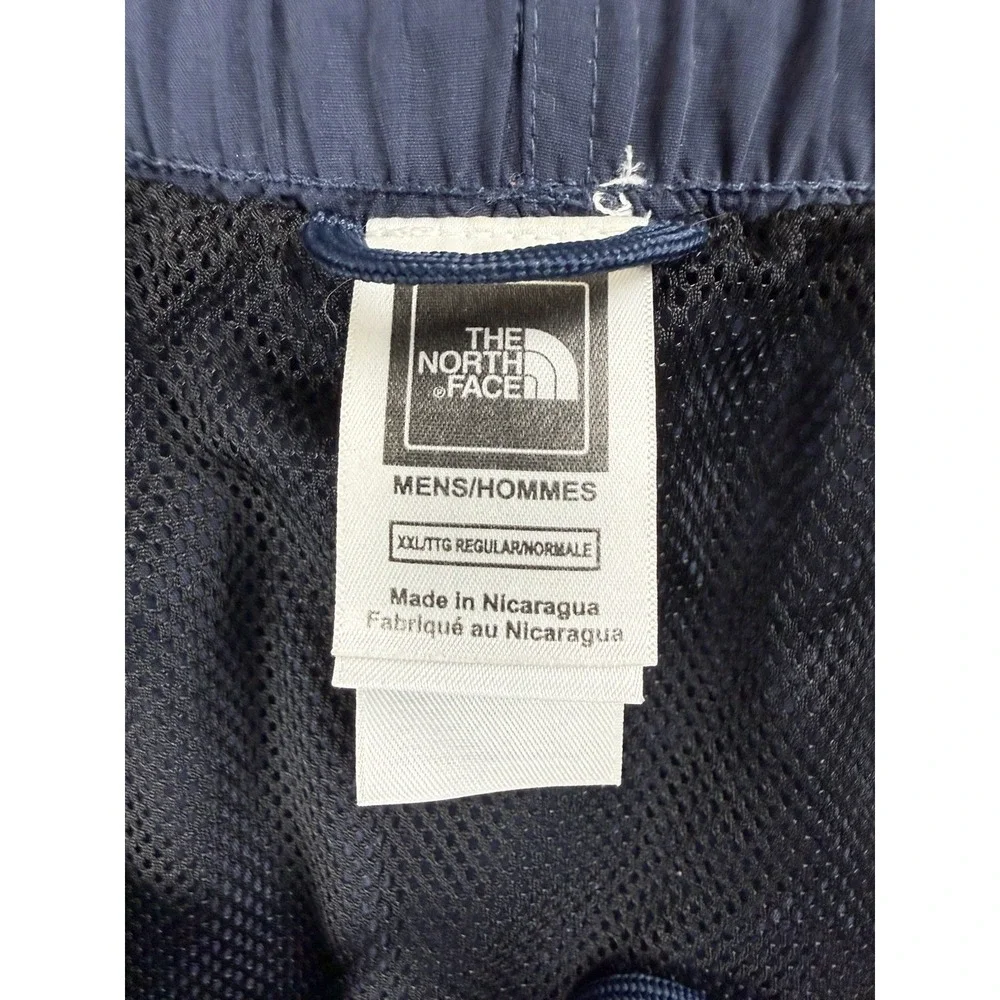 Vintage THE NORTH FACE Shorts Mens Large Blue Belted‎ Outdoor Hiking Lined XXL